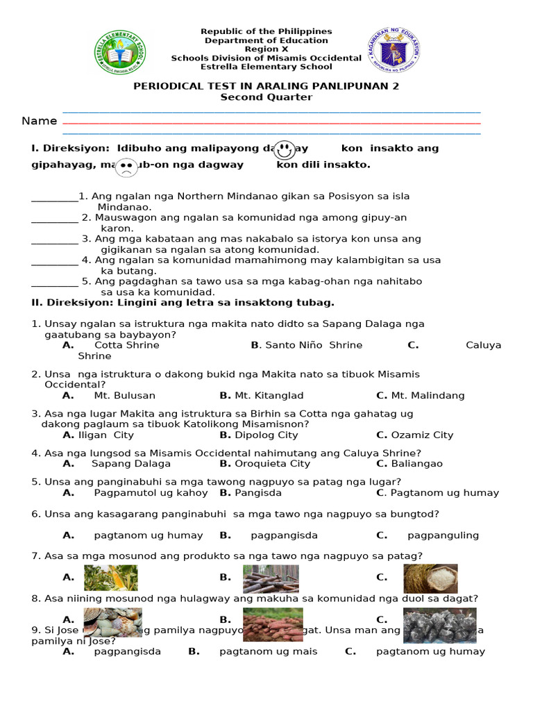 Summative Test 2nd Quarter | PDF