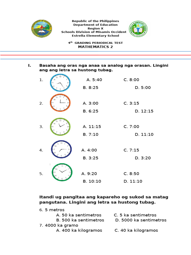 Math 2 4TH | PDF