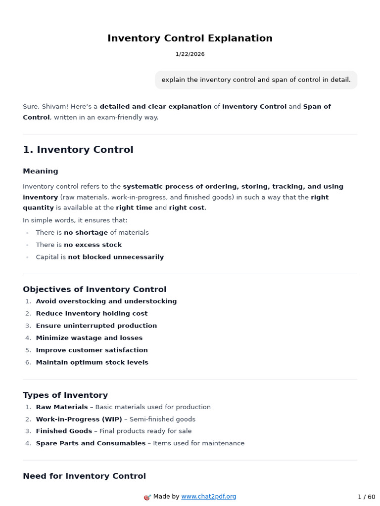 Chatgpt Inventory Control Explanation 2026 01-21-1769023114388 | PDF ...