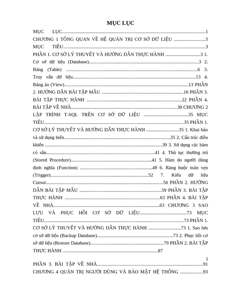 BG Thuc Hanh HQT CSDL | PDF