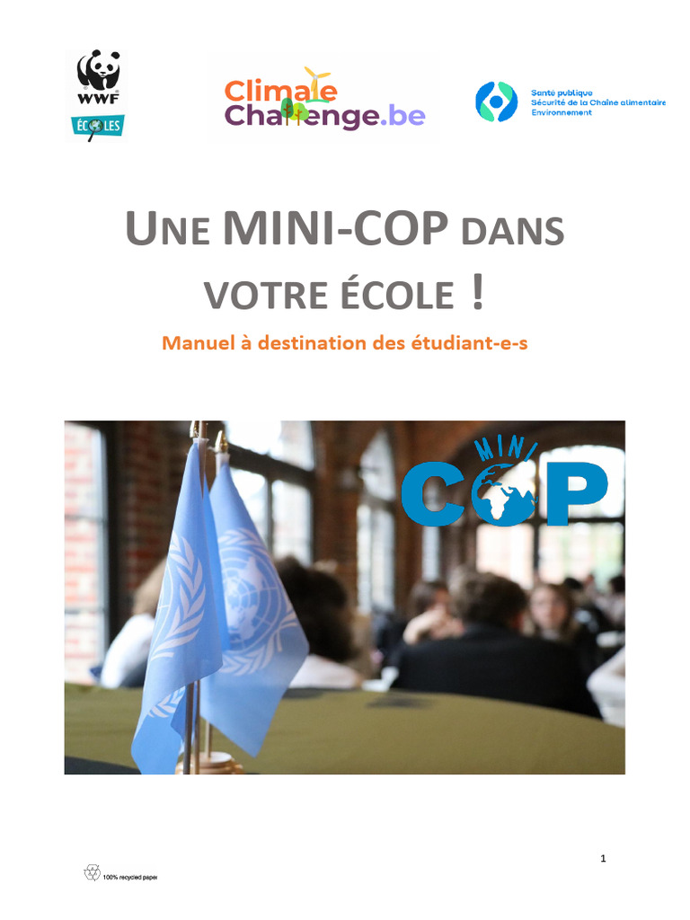 Manuel Mini-COP Élèves - VF | PDF | Groupe de défense d'intérêts ...