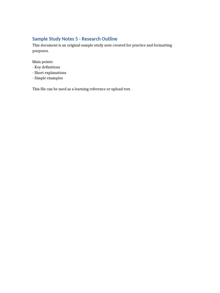 Sample Document 5 | PDF