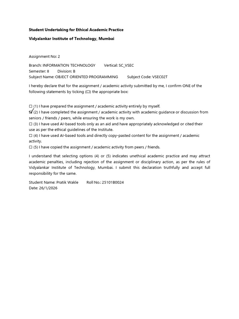 OOP Assignment 2 - 25101B0024 | PDF | Computer Programming | Taxes