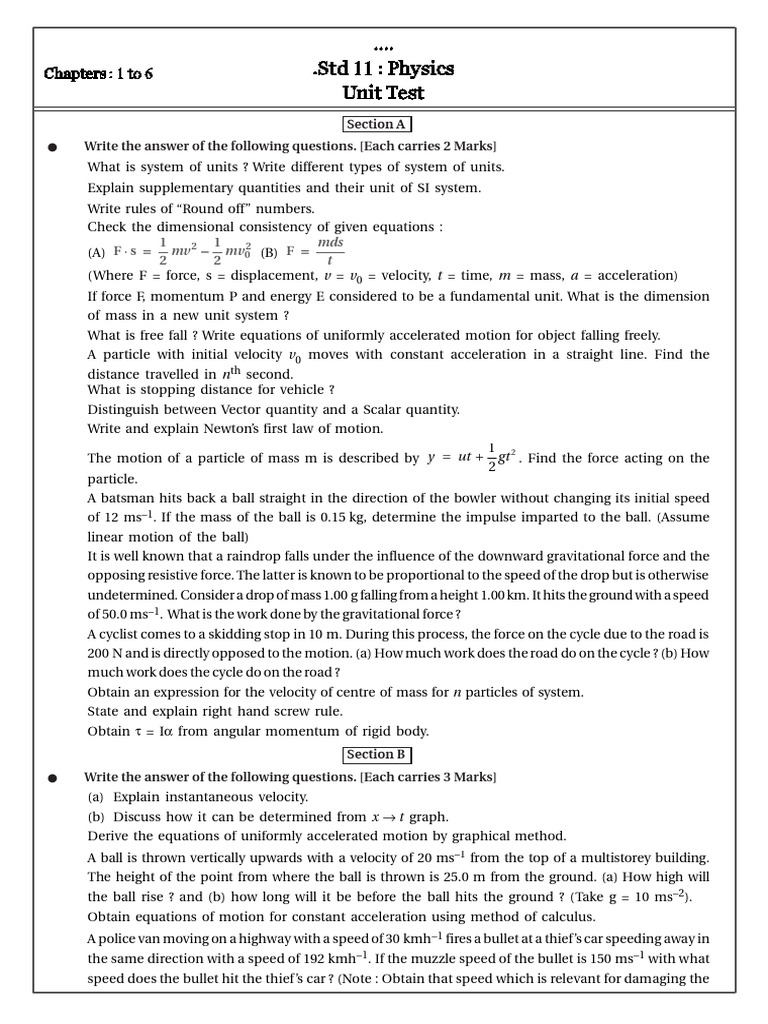 UnitTest D03 Sept 2025 | PDF