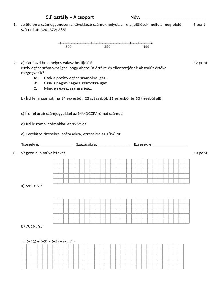 Mat - 5.F Csop - A | PDF