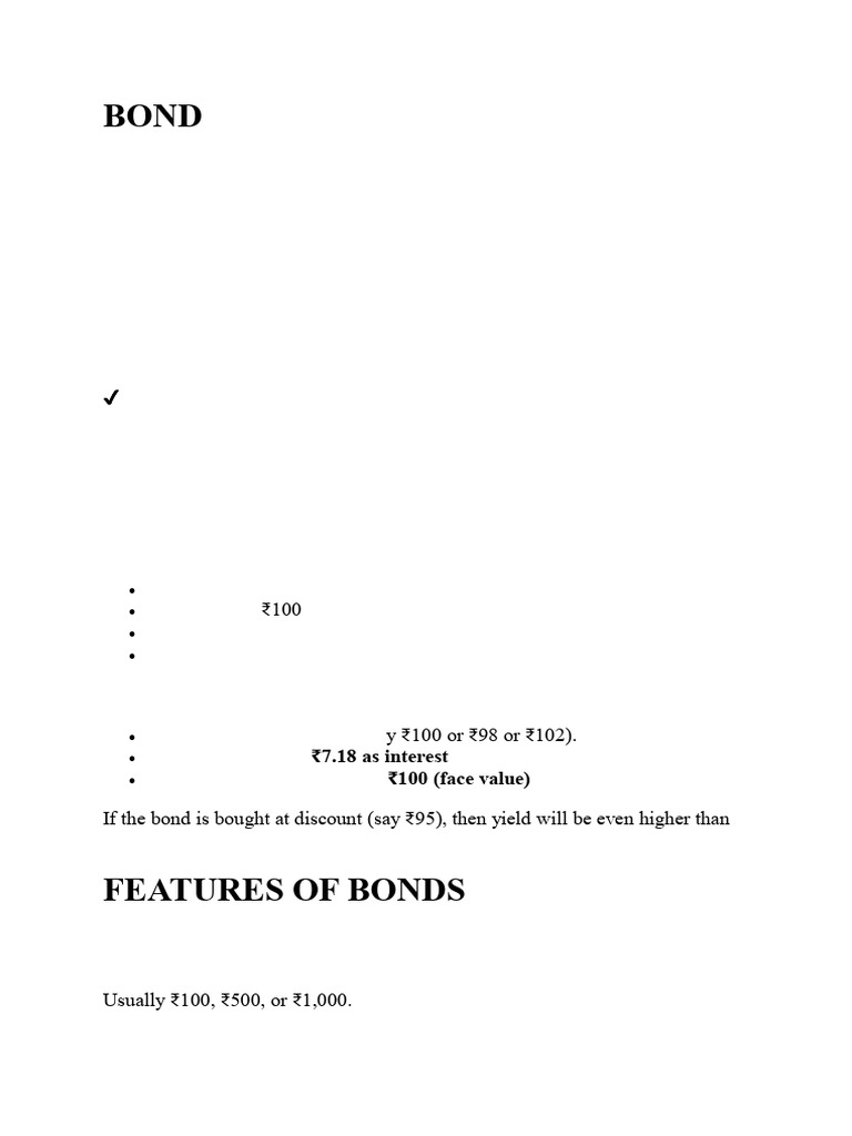 Unit 2 Notes Bond and Valuation Sybfm | PDF | Bonds (Finance) | Yield Curve