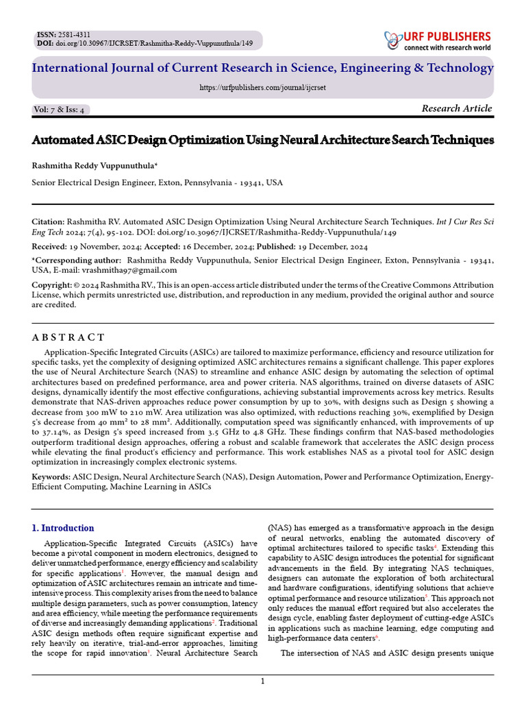 Automated ASIC Design Optimization Using Neural Architecture Search ...