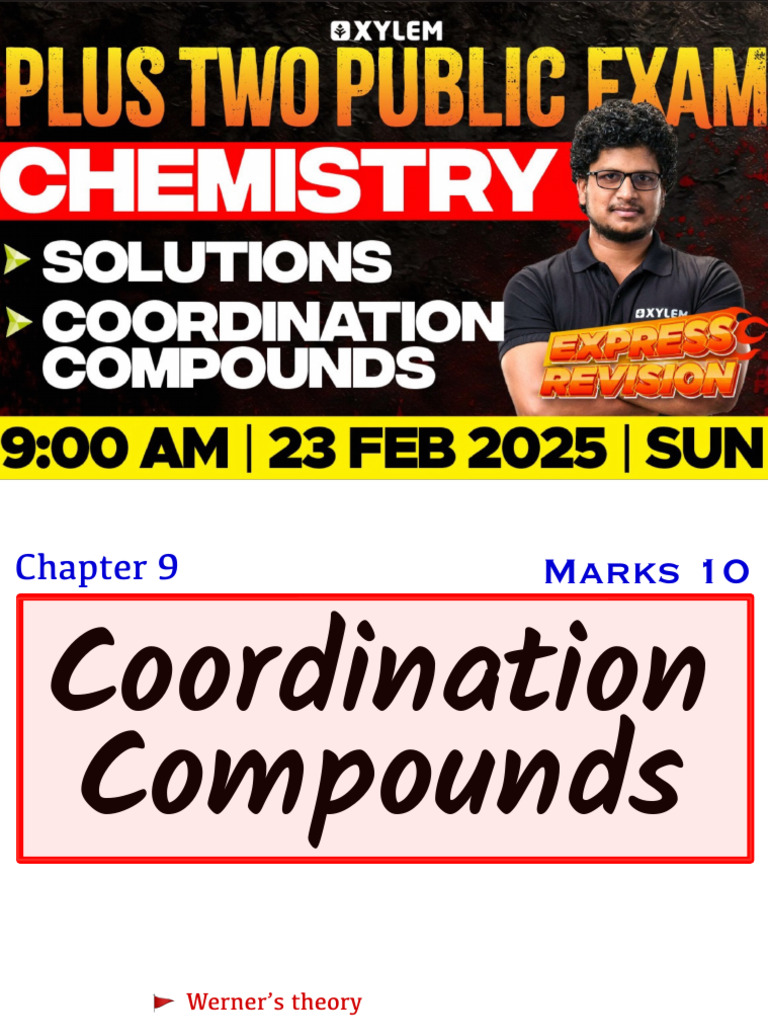 23.02.plus Two Chemistry Express Revision MAD | PDF | Coordination ...
