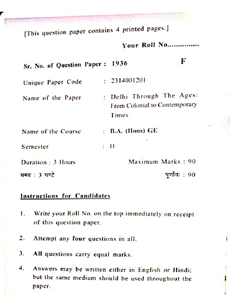 Ge Sem 2 Pyq | PDF