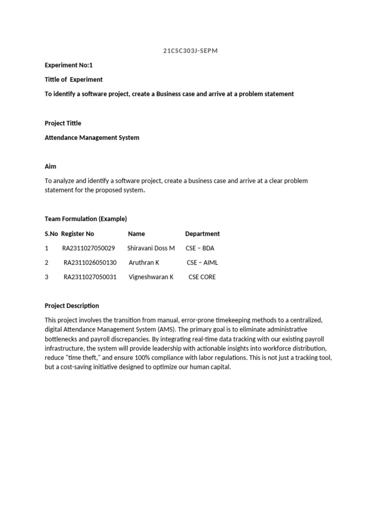 21CSC303J - SDPM - 029 | PDF | Cloud Computing | Biometrics