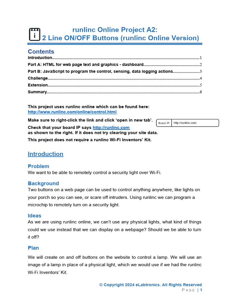ProjectA2_online_onoff button | PDF | World Wide Web | Internet & Web