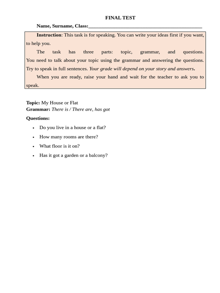 Final Test 5 | PDF