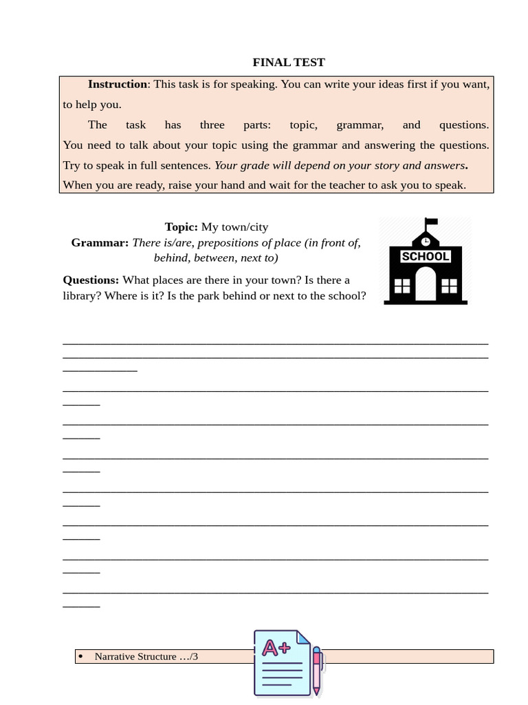 Final Test 5b | PDF | Question | Grammar