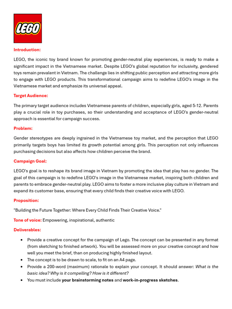 Lego Brief | PDF