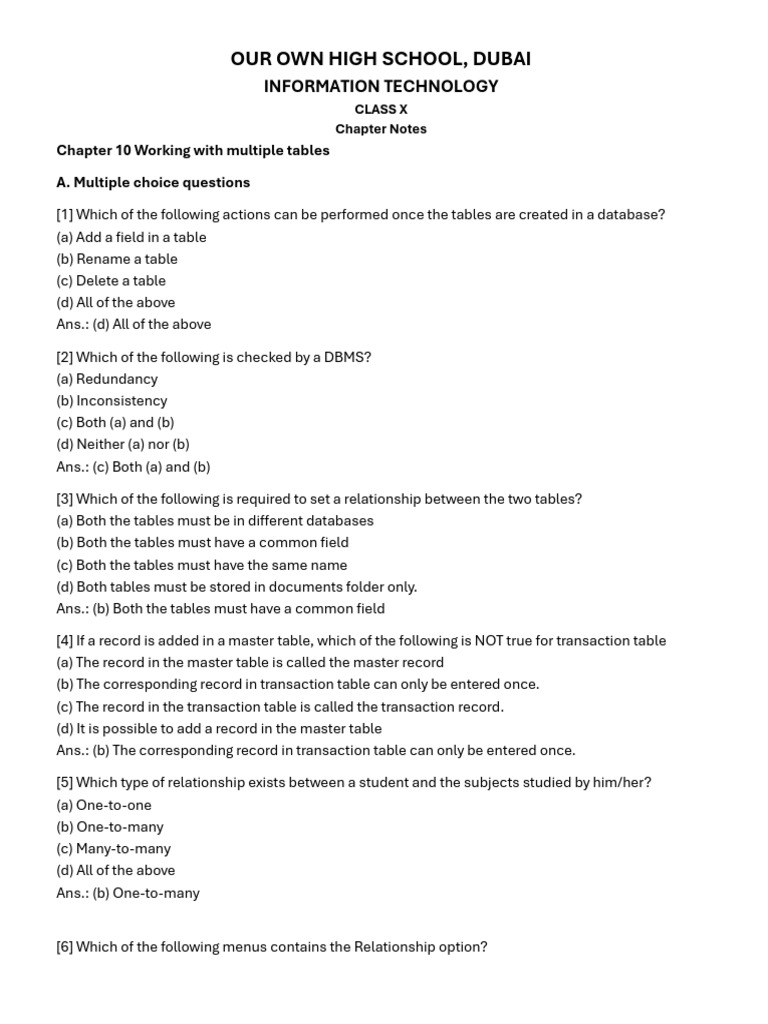 Working With Multiple Tables | PDF | Database Transaction | Databases