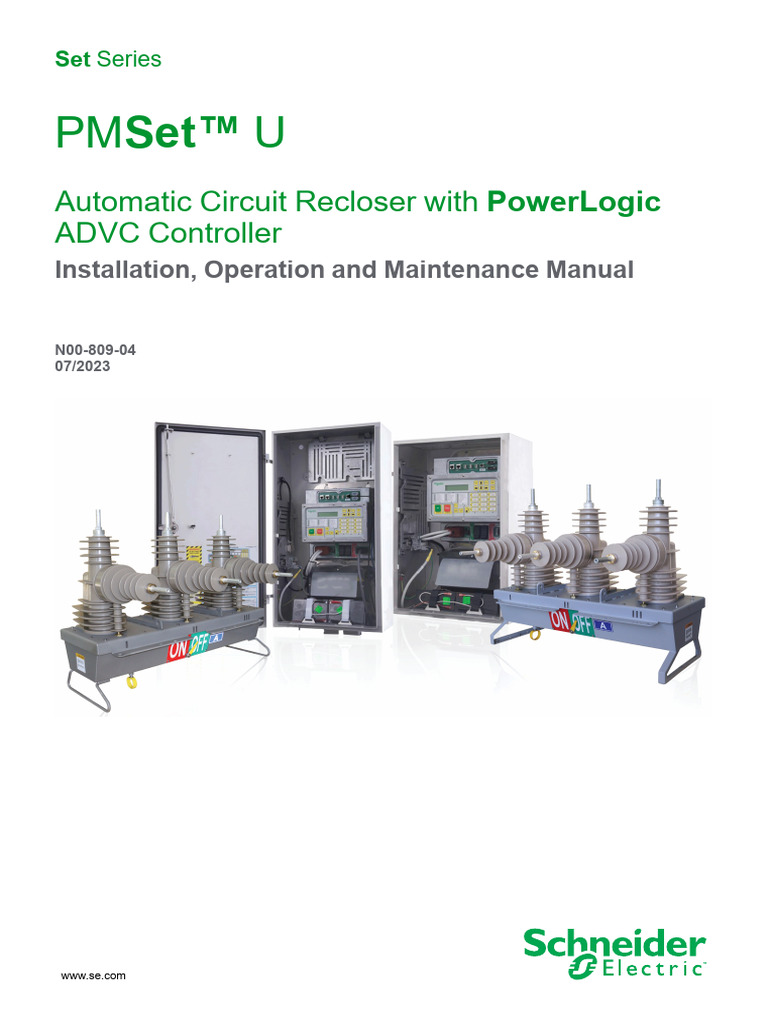 N00-809-04 - PMSet U Automatic Circuit Recloser With PowerLogic ADVC ...