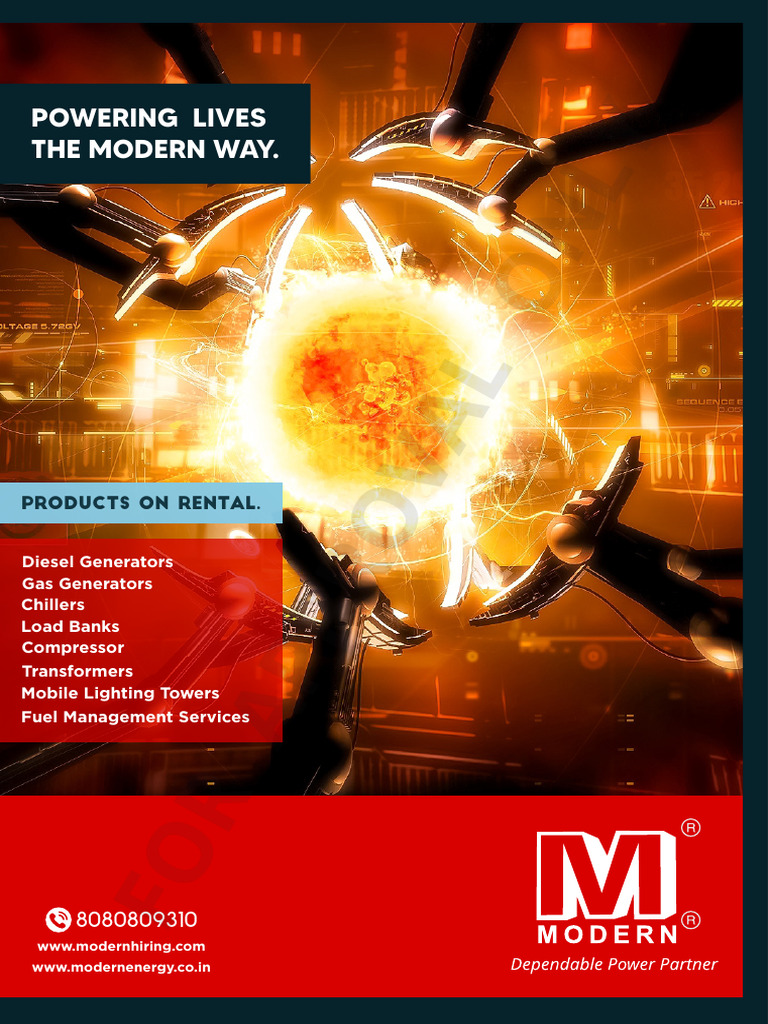 Modern Energy Rental Brochure | PDF | Electric Power | Power (Physics)