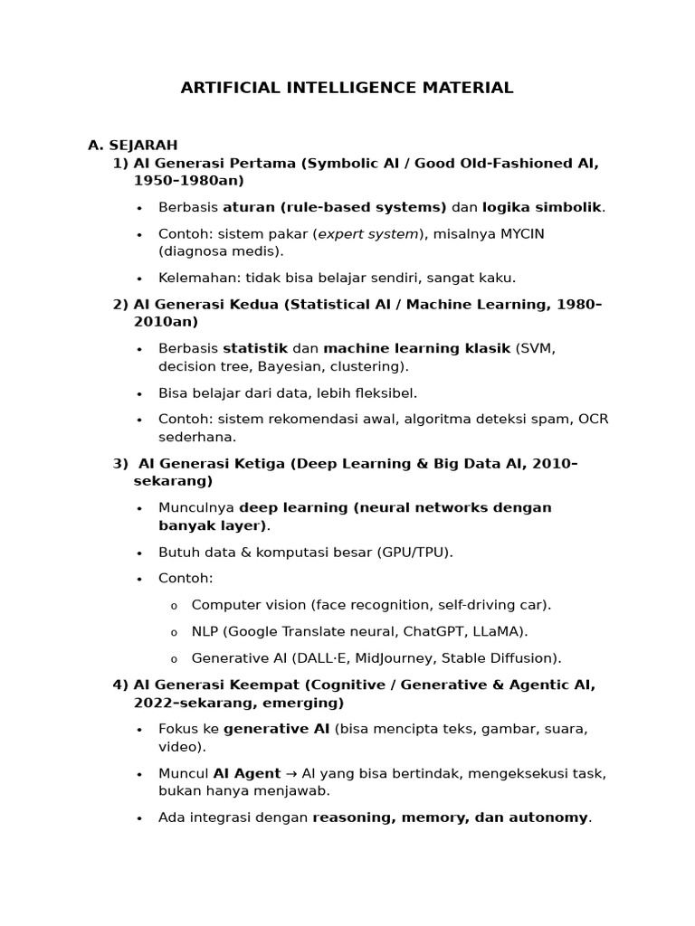 Artificial Intelligence Material | PDF