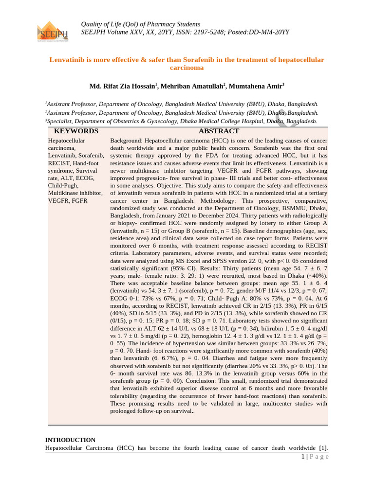 Dr. Md. Rifat Zia Hossain-07!09!25 | PDF | Vascular Endothelial Growth ...
