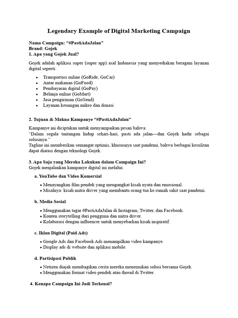 Legendary Example of Digital Marketing Campaign | PDF