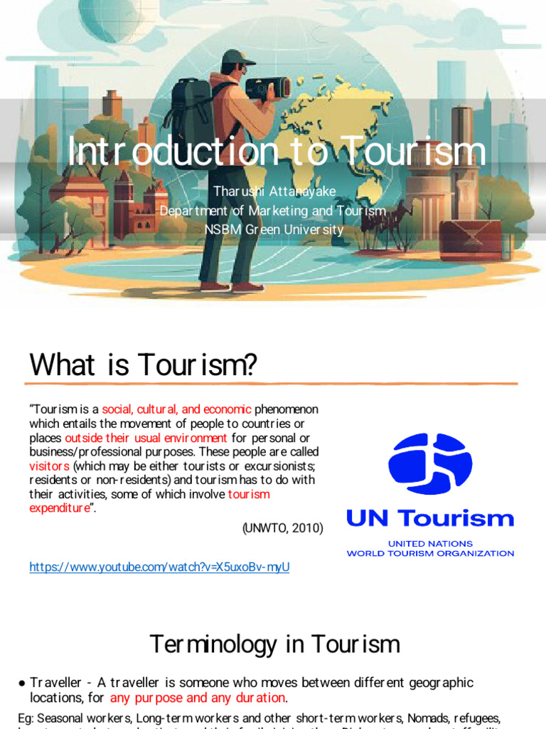 Introduction To Tourism 1 | PDF