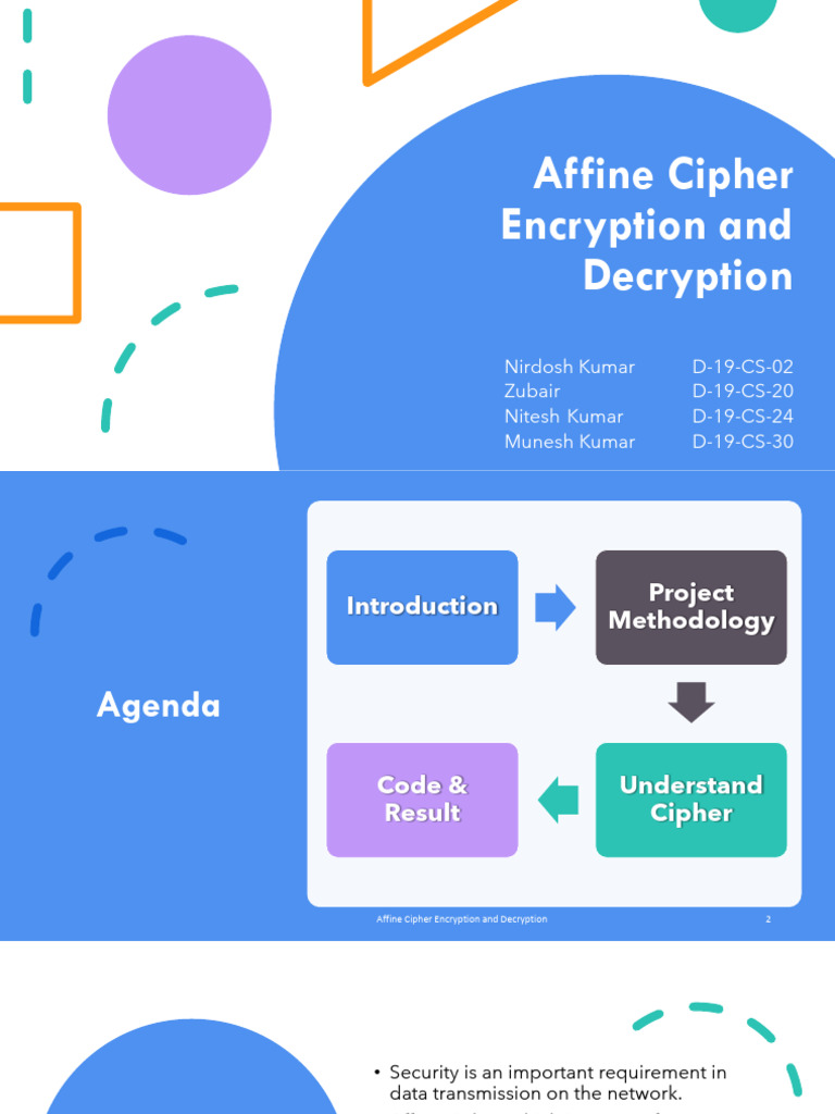 Affine Cipher Encryption and Decryption | PDF | Encryption | Applied ...