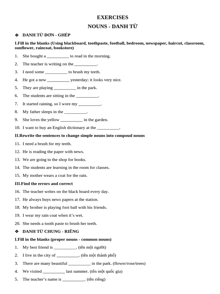Exercises - Lesson 1 - Basic | PDF