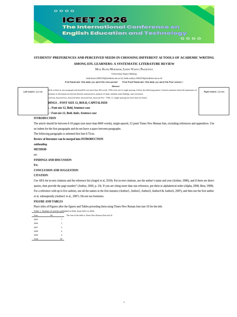 Iceet Template | PDF