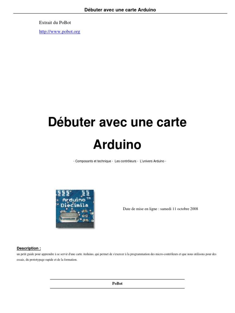 Debuter Avec Une Carte Arduino | PDF | Arduino | USB