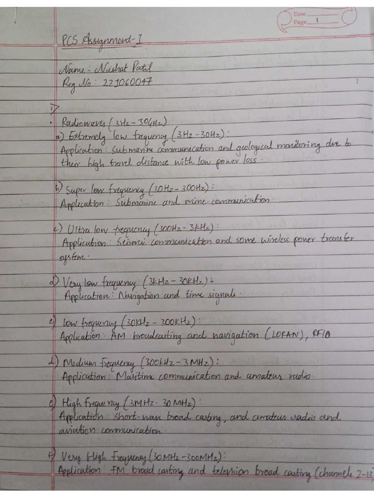 PCS Assignment | PDF