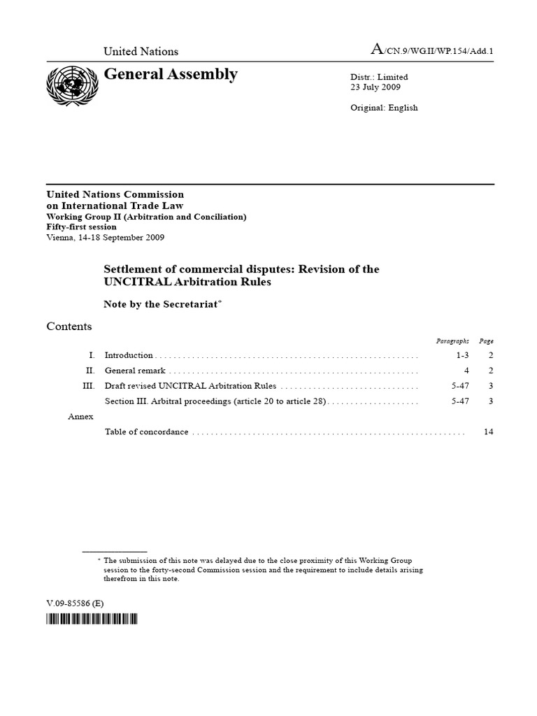 v0985586_copy | PDF | Arbitral Tribunal | Arbitration