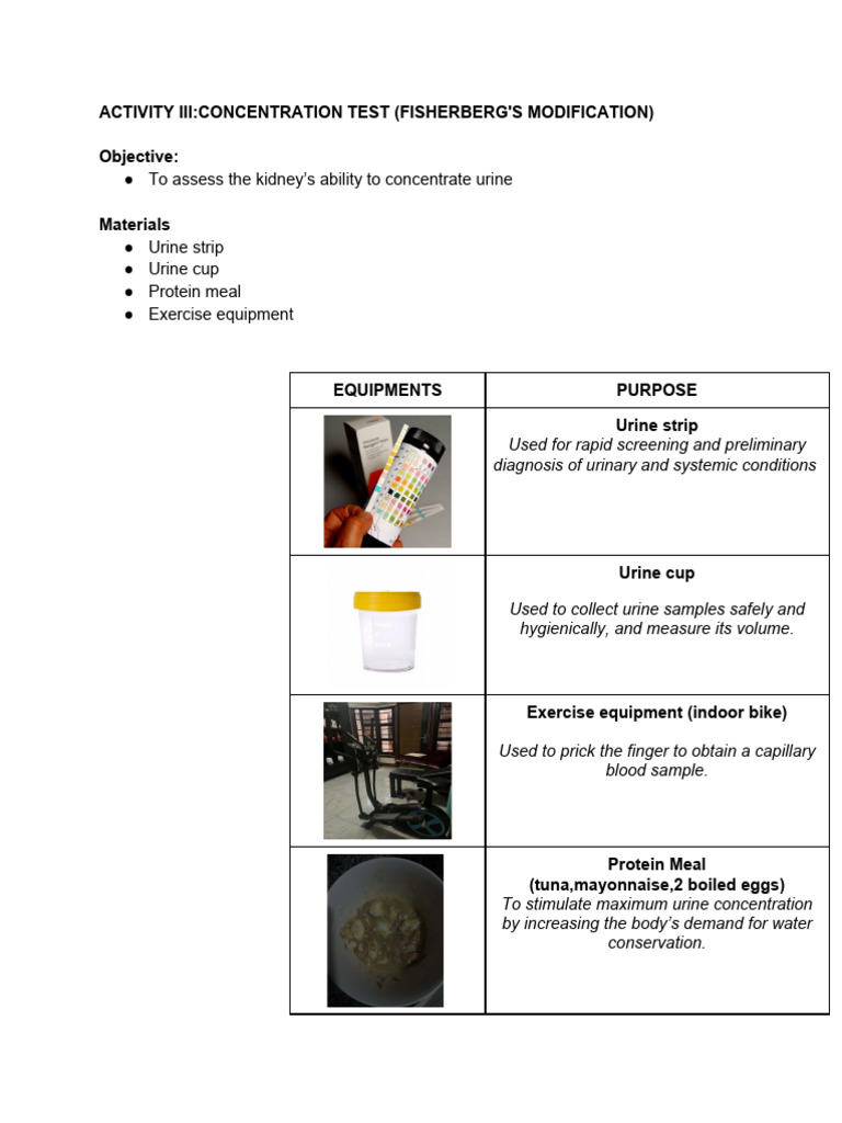 Concntration Test.pdf | PDF | Kidney | Medical Specialties