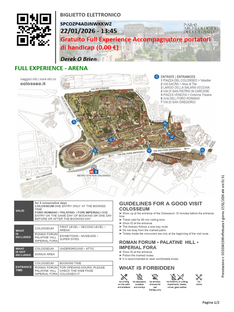 Ticket Colosseum | PDF