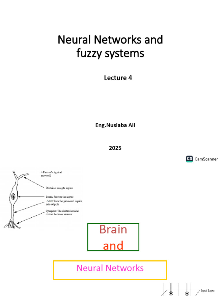 Lec 4 Neural Networks and Fuzzy Systems | PDF | Nervous System | Cognition