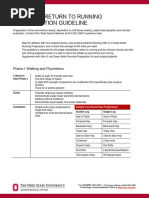 Return to Running Guidelines for Rehab | PDF | Running | Clinical Medicine