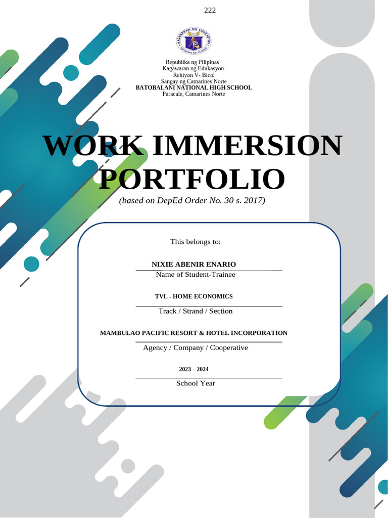 NIXIE WORK IMMERSIONfesff | PDF | Job Interview | Confidentiality