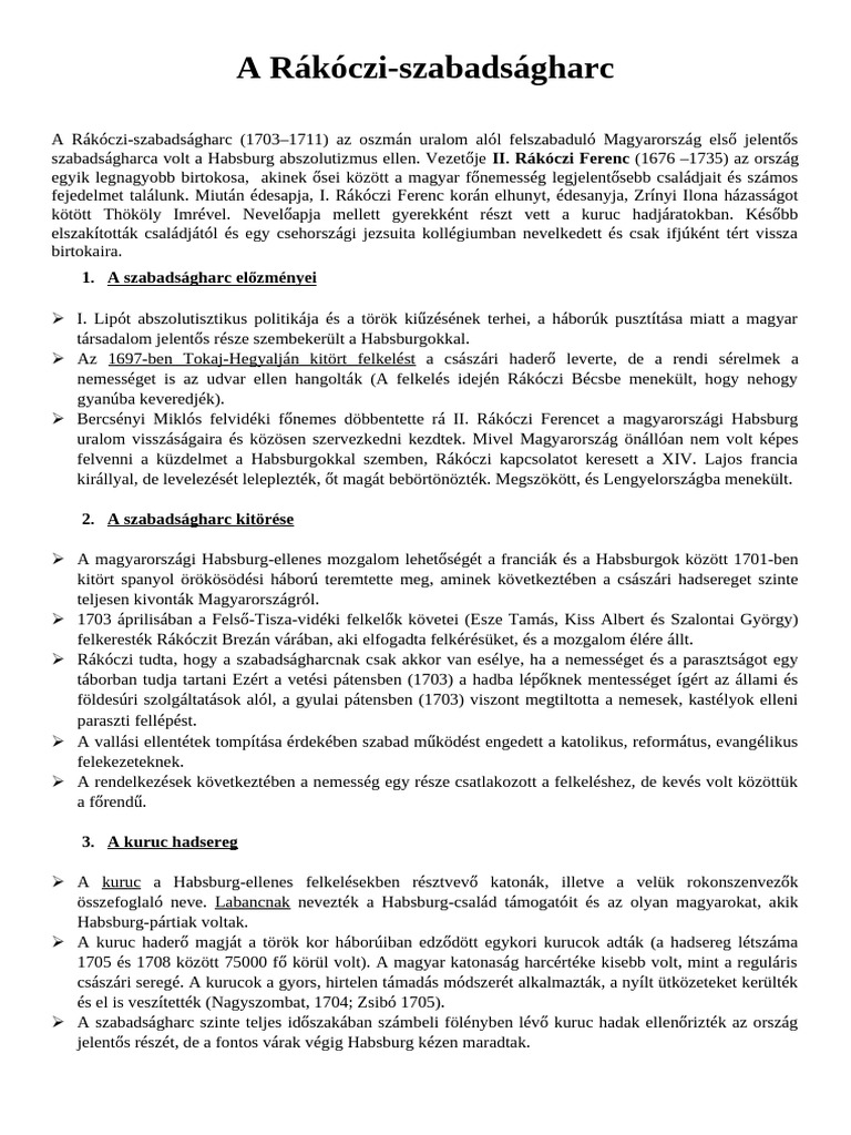 Rákóczi | PDF