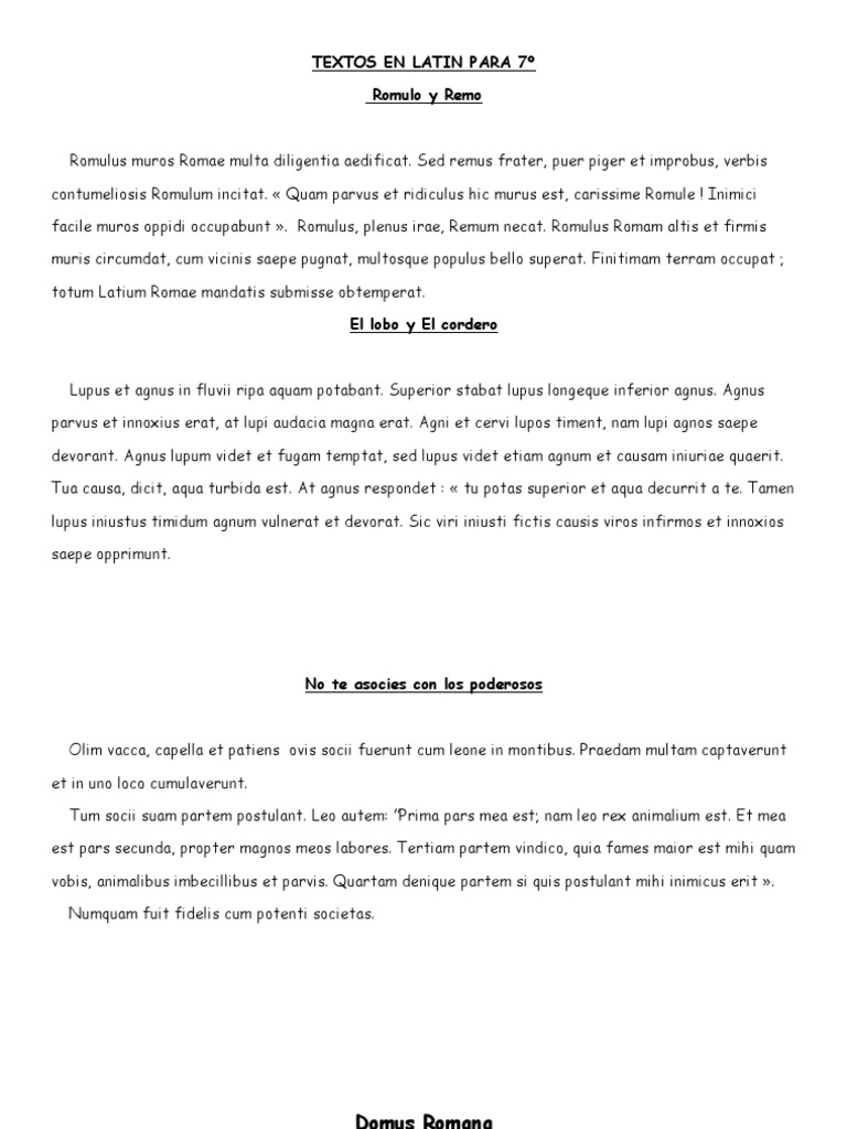 Textos en Latín | PDF