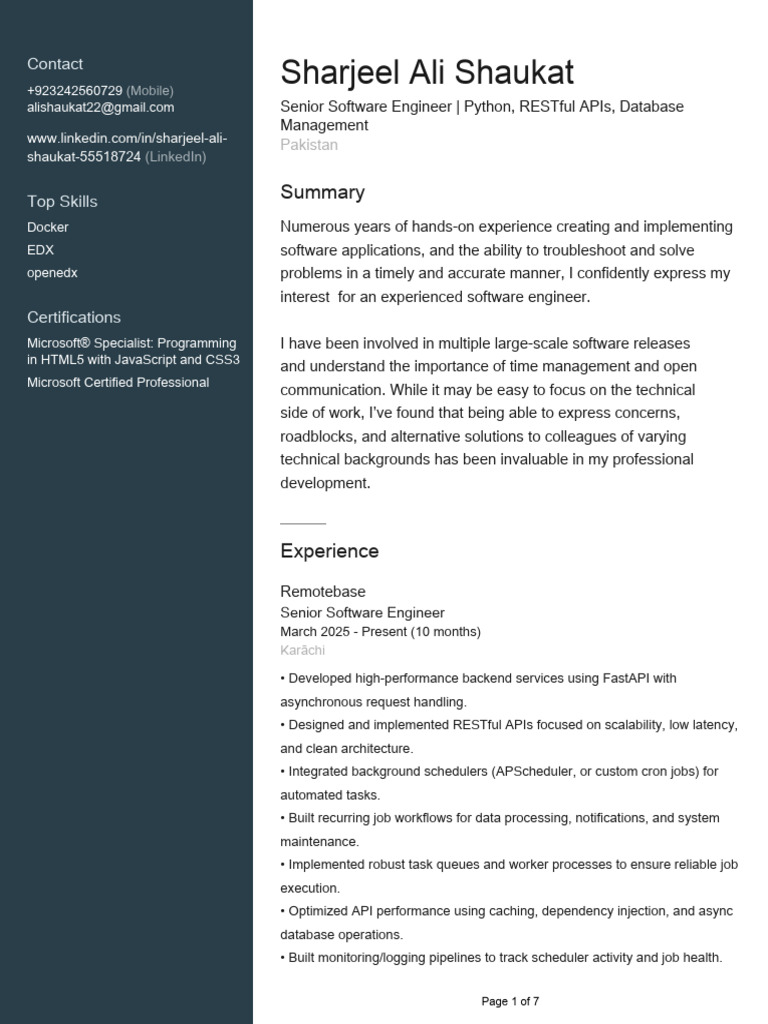 Profile | PDF | Software Development | Databases