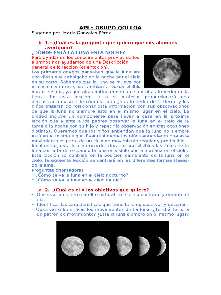 Haciendo Una API - Gonzales Maria | PDF | Luna | Tierra
