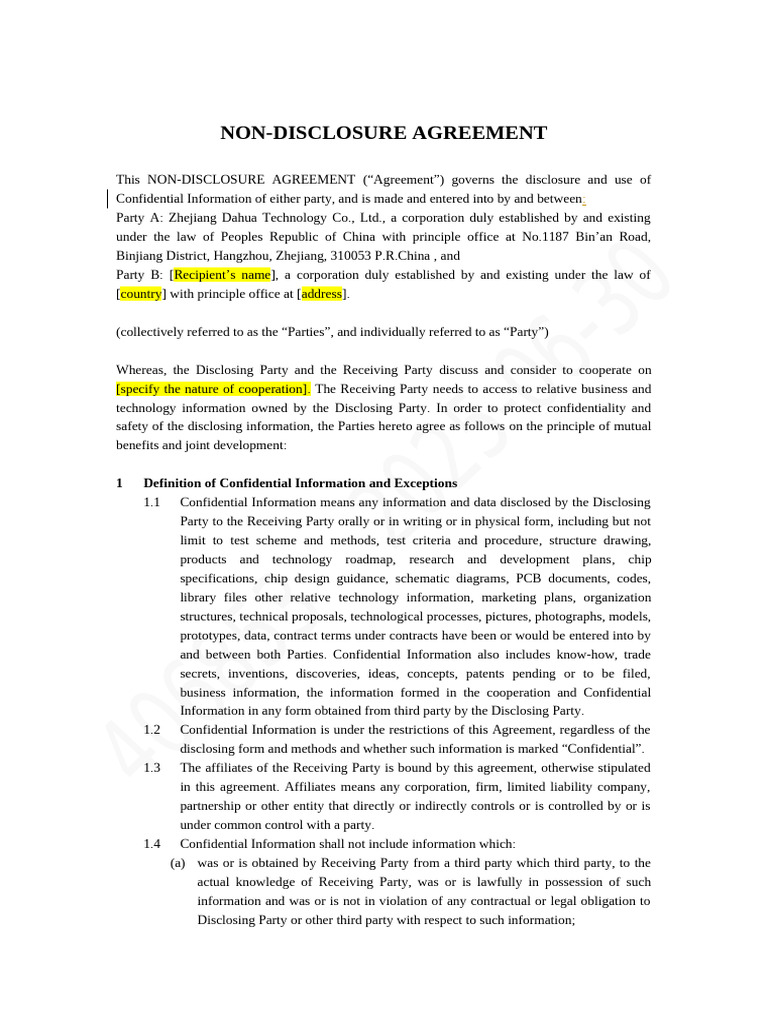 NDA Template - Mutual Rev 2506301 | PDF | Arbitration | License