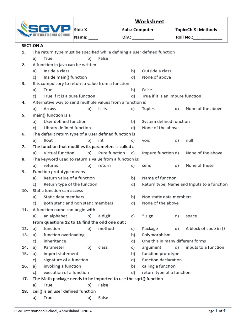 10 Comp WSM CH 5 User Defined Function | PDF | Parameter (Computer ...
