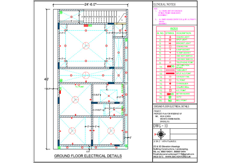 Ground Floor Electrical Details | PDF
