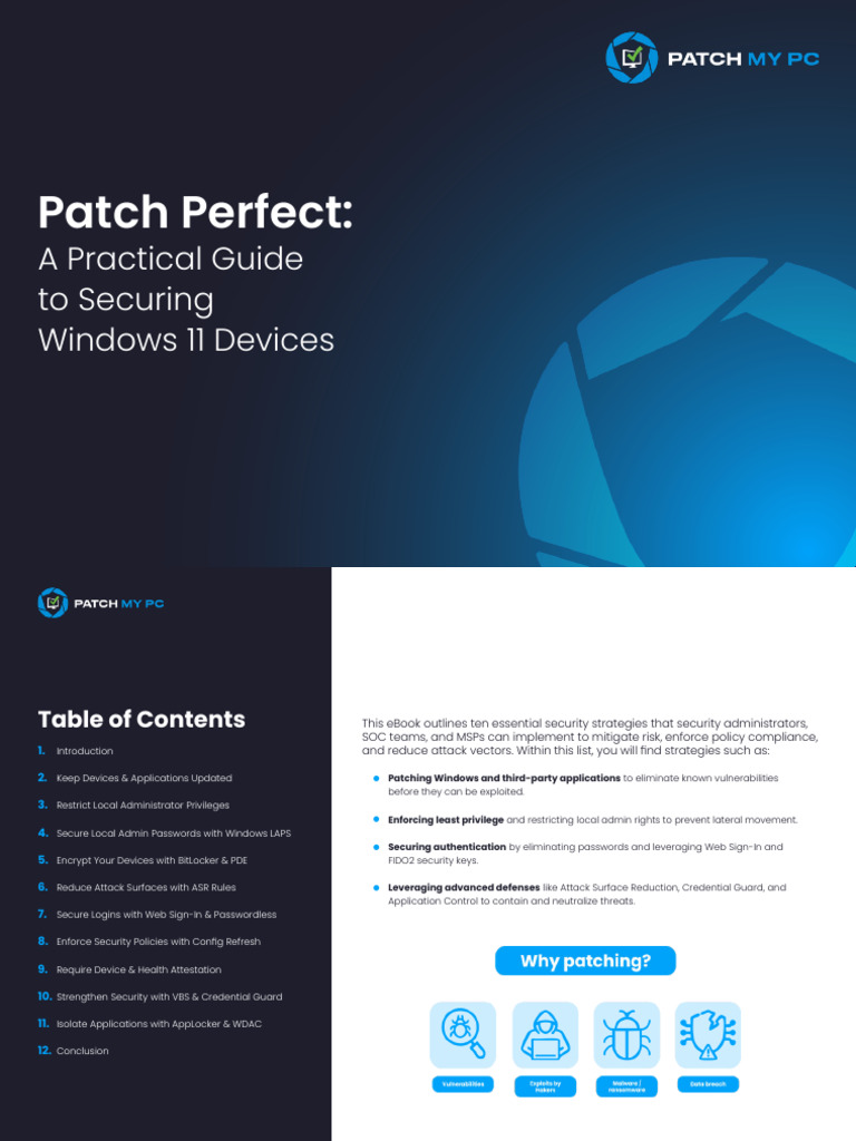 Patch My PC Patch Perfect Security Ebook Web | PDF | Security ...