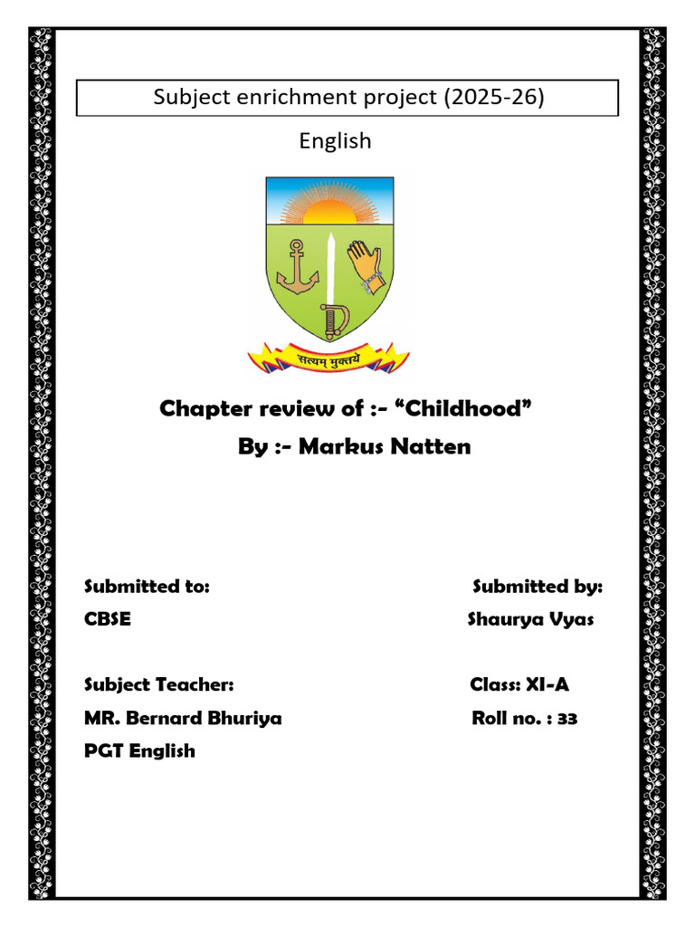 Subject Enrichment Project Final | PDF | Poetry