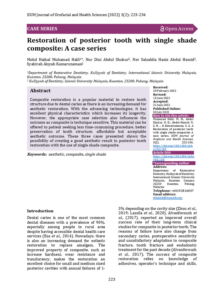 Inbound 3135234134171575356 | PDF | Dental Composite | Tooth Enamel