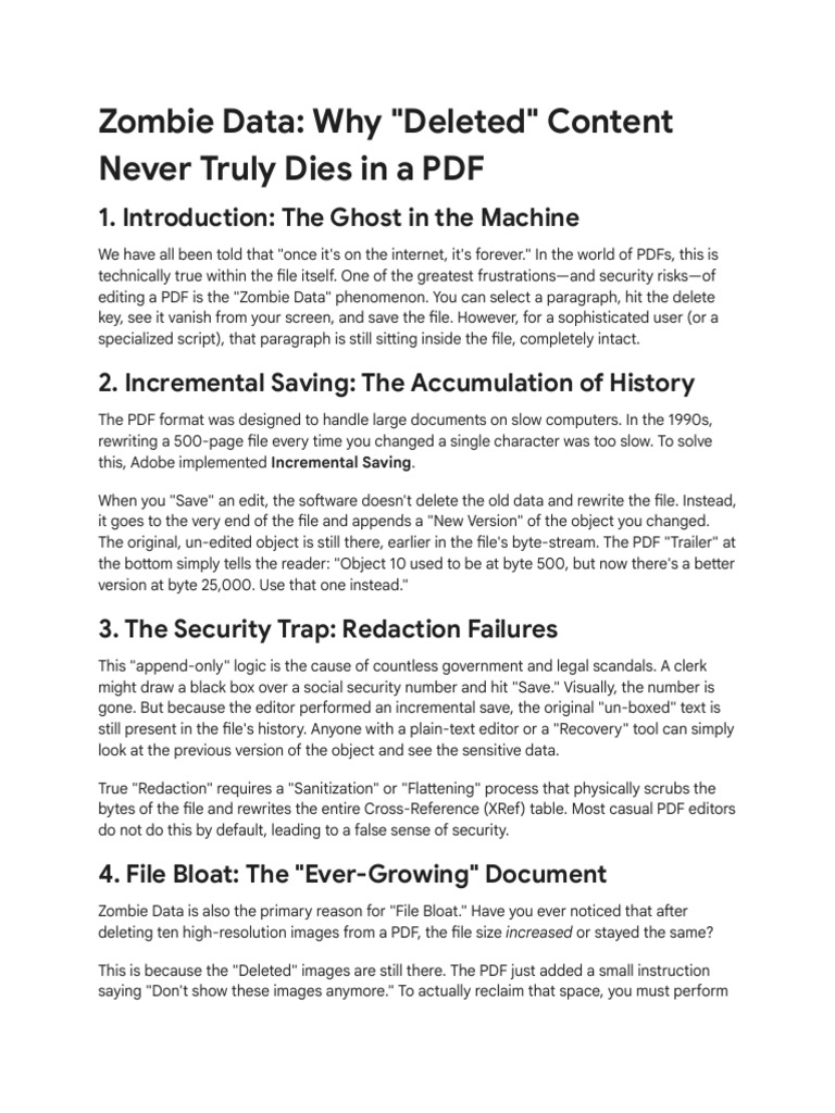 The Zombie Data Problem | PDF | Computer File | Information Technology