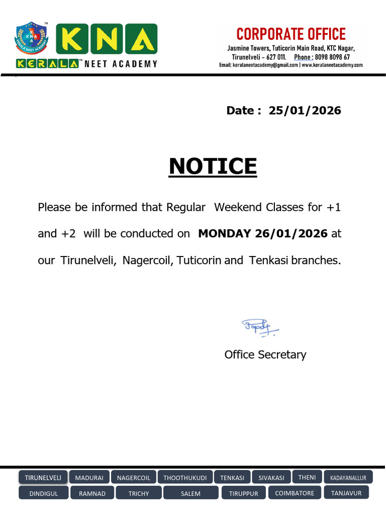 WKND Notice | PDF