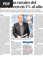 Zonas rurales Peru en crecimiento economico