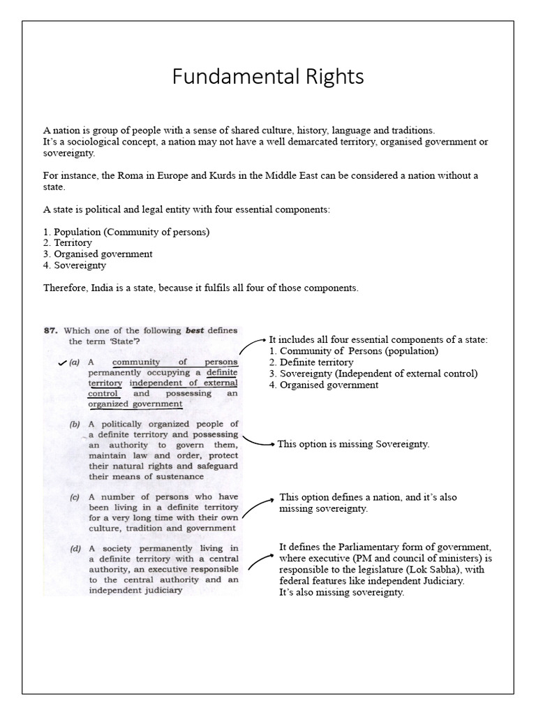 Fundamental Rights (Printed) | PDF | Right To Property | Justice